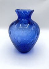 Vase Glas Blau Glaskunst