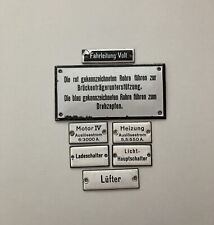 DB Krokodil E94 E93 E44 Baureihe BR 194 193 Lokschilder Schilder Emaille DB DR