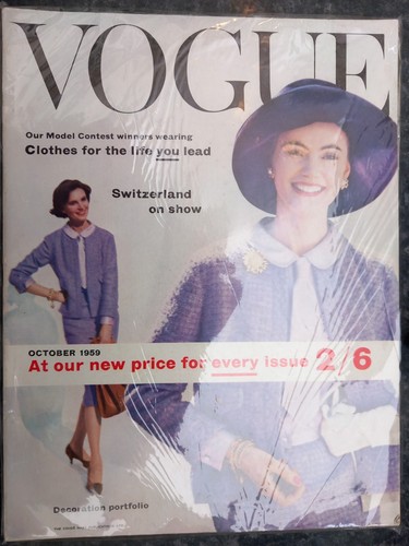 Vogue october 1959 scarce - vogue,