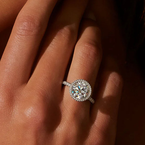 Diamant ring gold lab - lab, grown