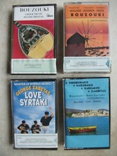 4  MUSIKKASSETTEN (MC) bespielt - griechische Musik- Bouzouki