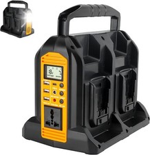 Wechselrichter für Dewalt 18V Li-Ion-Akku 4-Port Versorgungsinverter 220V-230V