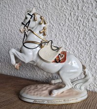 AUGARTEN WIEN Lipizzaner Pferd Levade Spanische Hofreitschule Porzellan Figur