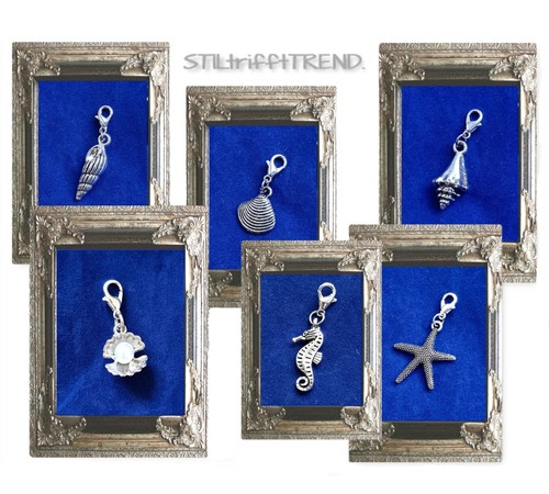Charm anhänger muschel perle - charm,