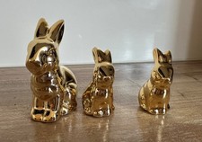 Gold Hasen Set 3 Stück Hase