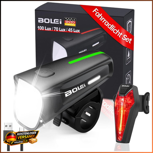 Fahrradlicht set 100 lux - fahrradlicht,