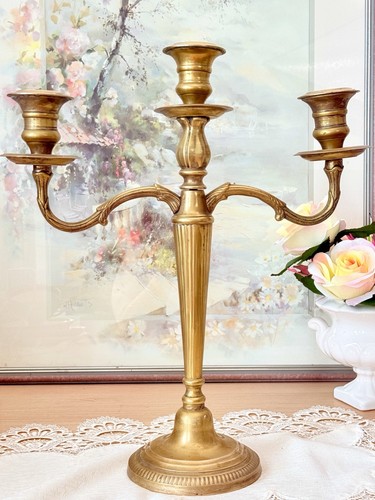 Vintage messing kandelaber - messing,