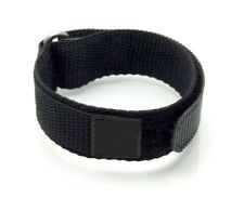 Nylon Klett Uhrenband schwarz