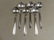 WMF Wien 6 Suppentassenlöffel 16,5 cm  90er Silberauflage