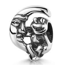 MATERIA Silber Bead Frosch auf