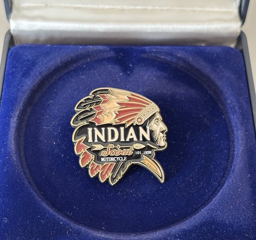 Indian scout motorcycle pin - indian, /