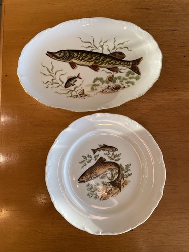 Fisch teller aus - keramik, mit