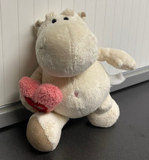 NICI Hippo Nilpferd mit Herz 15 cm Plüsch Kuscheltier Stofftier *