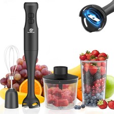 SUPERLEX Multifunktional Stabmixer 4-in-1 Handmixer Pürierstab Blender Set