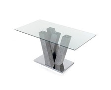 Esstisch Glas Modernes Design Zement Mit Basis CIC-716