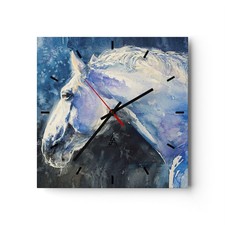 Modern Wanduhr 40x40cm Quadrat