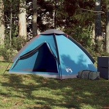 Camping Kuppelzelt 2 Personen wasserdicht Zelt Outdoor blau