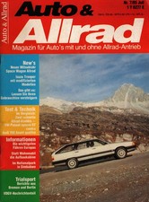 Zeitschrift Auto & Allrad #7 von 1985 Mitsubishi Space Wagon Isuzu Trooper