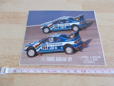Aufkleber Paris Dakar 89 - Vatanen / Berglund - Ickx / Tarin