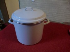 Alter Emaille Topf  Henkeltopf