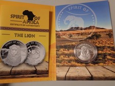 BURKINA FASO 2016 - 500 Francs in Silber (1/2 Unze), stgl. - SPIRIT AFRICA  LÖWE