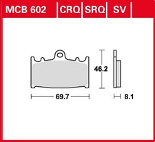 TRW Bremsbelag Sinter Racing