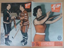 SPORT IM BILD 6- 20.3. 1959 Eishockey-WM Prag Tischtennis Gewichtheben Motocross