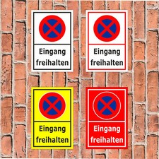 Schild Parken verboten Eingang