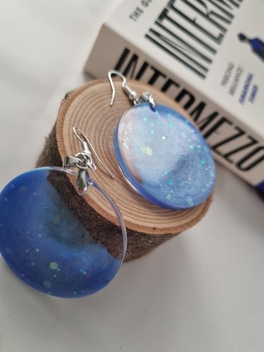 Handmade blue resin - resin, |