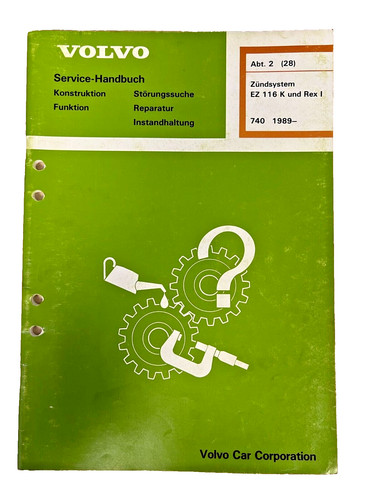 Volvo service handbuch - volvo, service-handbuch