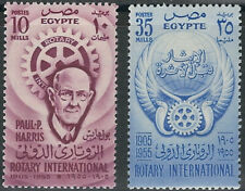 Ägypten - 50 Jahre Rotary International Satz ungebraucht 1955 Mi. 484-485