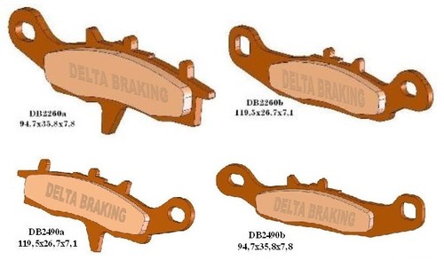 Quad bremsbeläge kawasaki - kawasaki, kfx