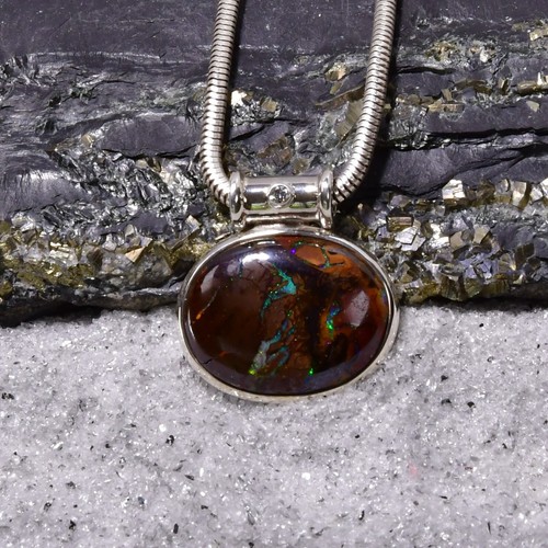 Boulder opal anhänger 925er - anhänger,,