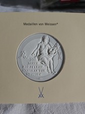 Medaille Aus Meissner Porzellan 300 Jahre Manufaktur Meissen Porzellan