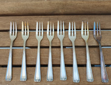 8 x Kuchengabel Silber Clarfeld 90er  Gewicht 254 g