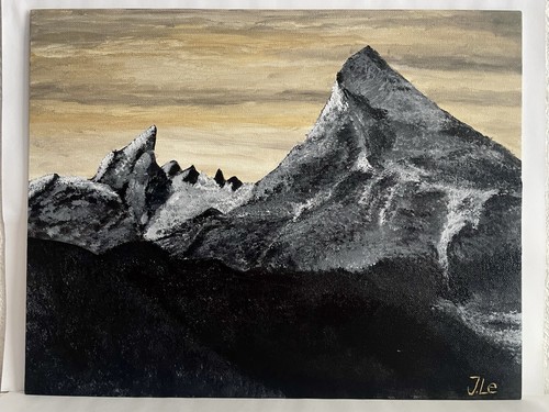 Gemälde der watzmann sturm - gemälde,