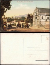 Cartoline San Remo Sanremo Strassen-Ansicht, Corso Felice Cavallotti 1910