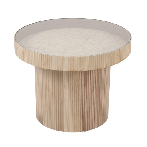 Beistelltisch mit glas - beistelltisch,