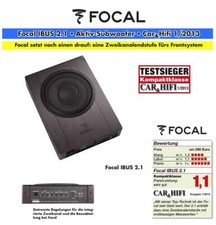 Focal ISUB-ACTIVE-2.1 INSIDE Aktiv Subwoofer + 2-Kanal Endstufe FOAKAPIA2100000