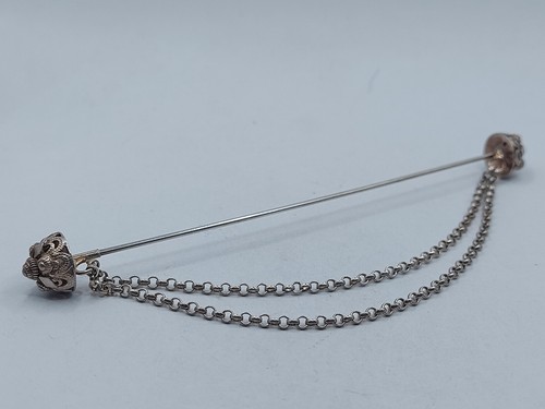 Alte 800 silber schürzennadel - 800,