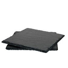2x Schieferplatten 17 x 17 cm
