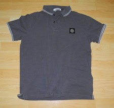 Italy STONE ISLAND Polo-Shirt XL (L) Slim Fit C.P. Company UK Fußball grau TOP!