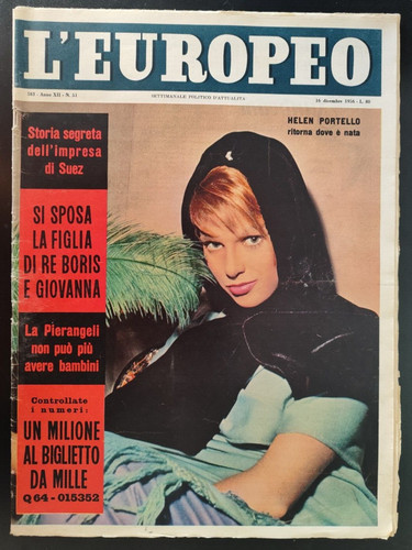 Helen tür der europe - helen, 1956
