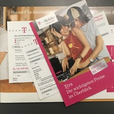 Xtracard T-Mobile SIM Card Telekom Werbung Heft Anleitung Tarif Kosten Preise