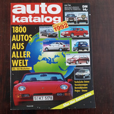 Auto Katalog Modelljahr 1992 -