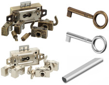 Drehstangenschloss Möbelschloss Antik Metall Türschloss Stangen-Verschluss LI+RE