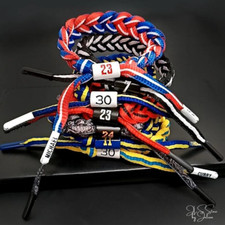 Geflochtenes NBA Basketball verstellbares Unisex Armband / Fanartikel / NBA