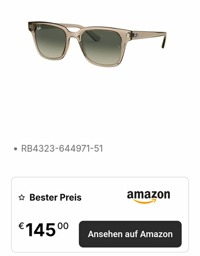 Ray ban unisex sonnenbrille - unisex,