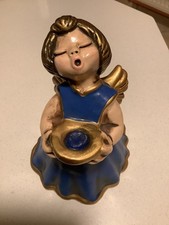 Bozener Engel, Weihnachtsengel Thun Bozen Blau/Gold 20 cm