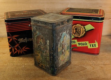 Lot Teedose Blechdose Reklame